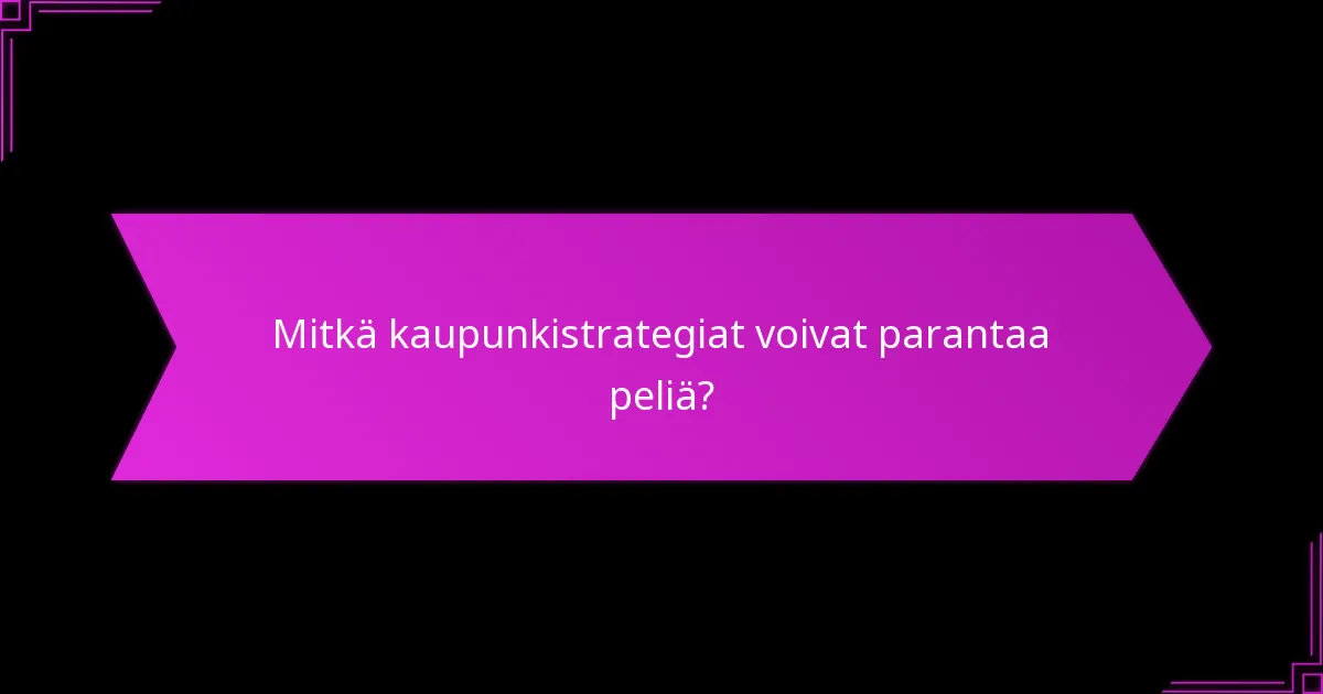 Mitkä resurssien hallintatekniikat ovat elintärkeitä kaupunkiasetelmissa?