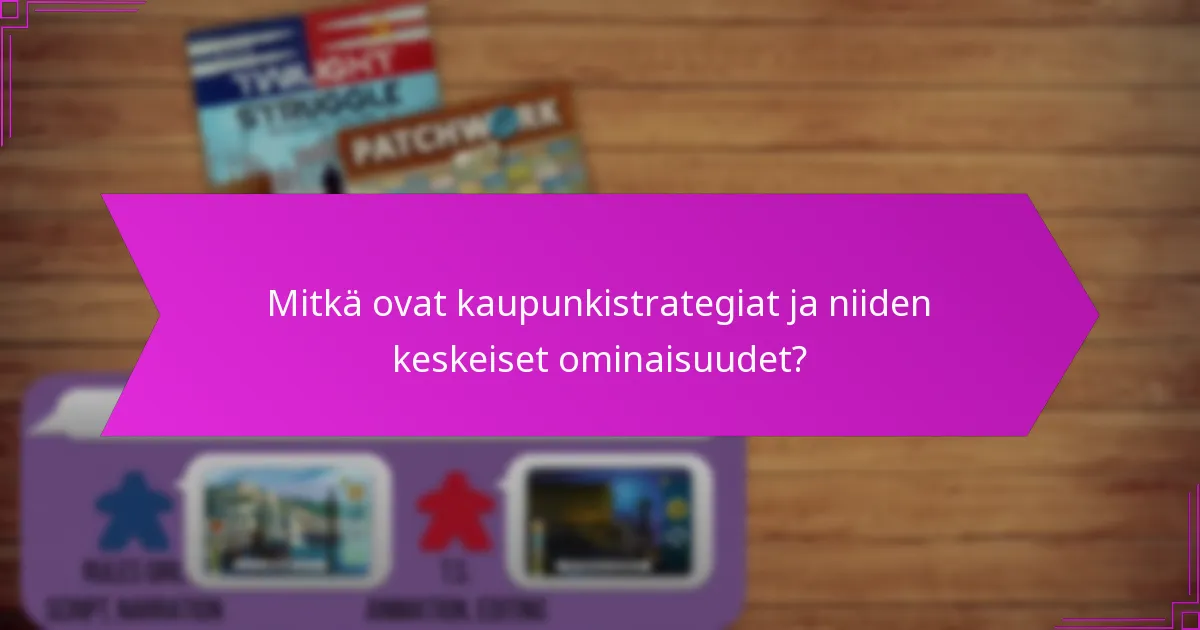 Kuinka kaupunki- ja meristrategiat vertautuvat toisiinsa?