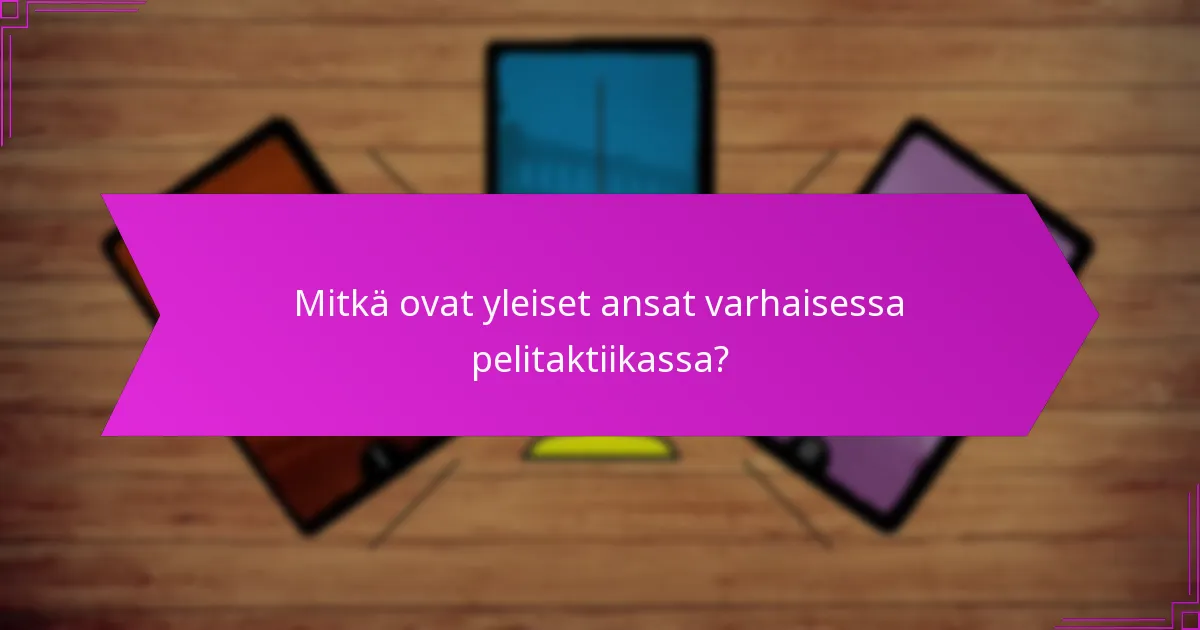 Kuinka analysoida ja oppia varhaisten pelin tuloksista?